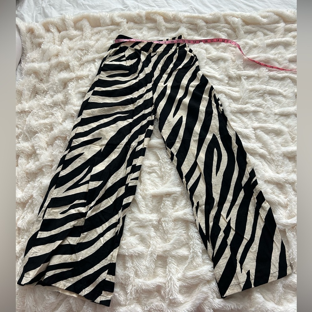 SHEIN Black and White zebra print Pants